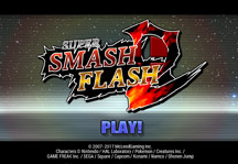 Super Smash Flash 2 1.0.3 Title Screen