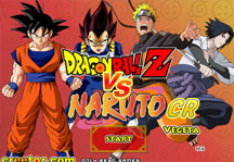 Dragon Ball Z vs Naruto CR Vegeta Title Screen