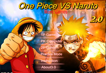 One Piece vs Naruto 2.0 Title Screen