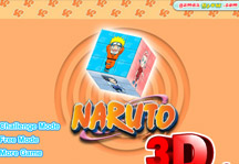 Naruto 3D Cube Title Screen