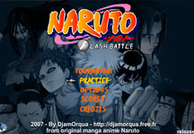 Naruto Flash Battle 1.4 Title Screen